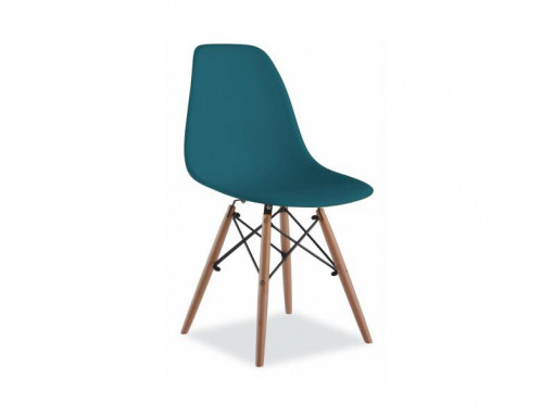 Scaun Enzo turcoaz - H 83 cm