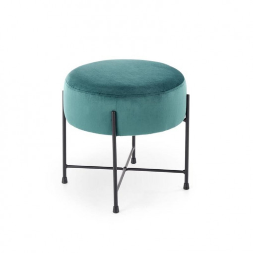 Taburet tapitat Niva verde - H39 cm