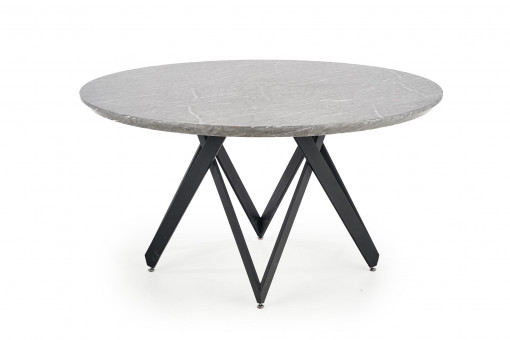 Masa Gustimo marmura gri - d140xh77 cm