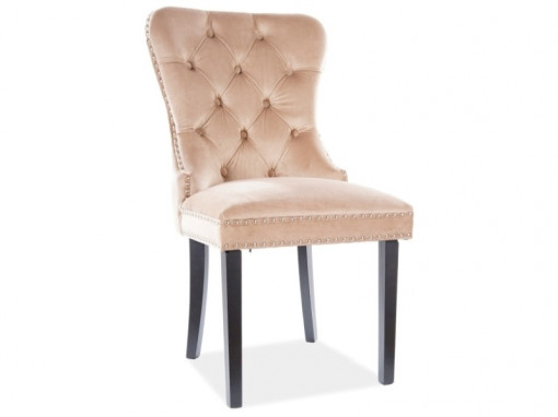 Scaun catifea August Bej – H 98 cm