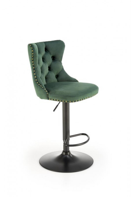 Scaun de bar H-117 velvet verde