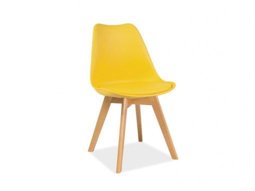 Scaun galben Kris - H 83 cm