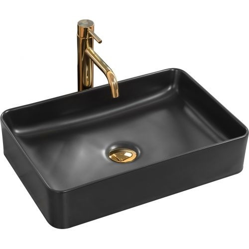 Lavoar Avia negru ceramica sanitara - 50,5 cm