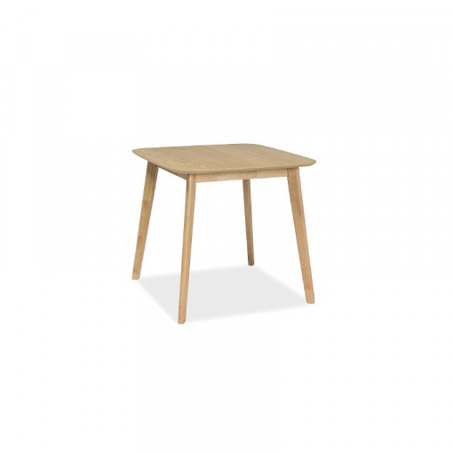 Masa patrata Mosso III natur - L 80 x l 80 x h 75