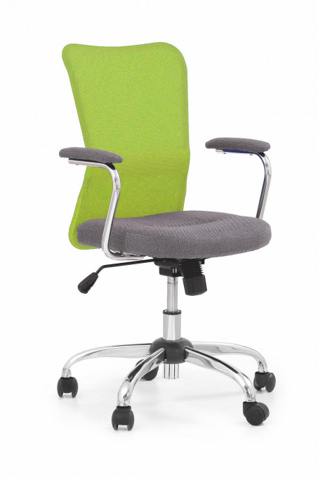 Scaun de birou copii Andy gri verde