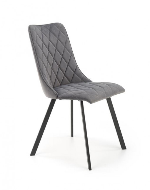 Scaun K450 Velvet Gri – l44 x A58 x H85 cm