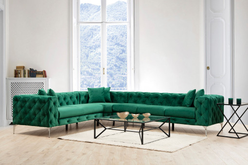 Coltar Como pe dreapta verde