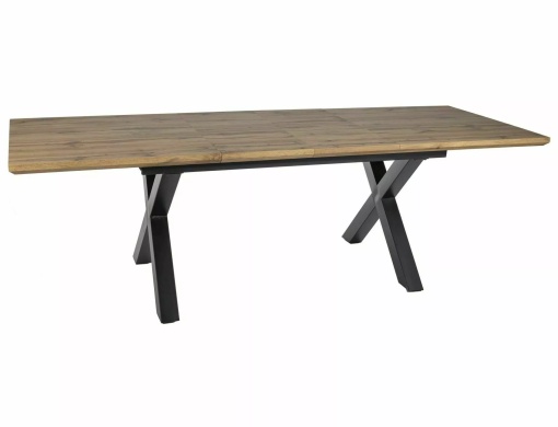 サイ Masa extensibila Xaviero II stejar artizan/negru L160-240xl90 cm