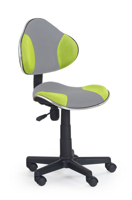 Scaun de birou copii Flash 2 gri verde
