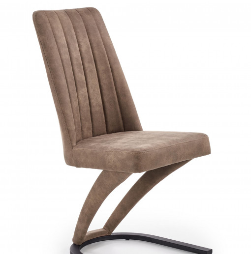 Scaun K338 piele ecologica maro