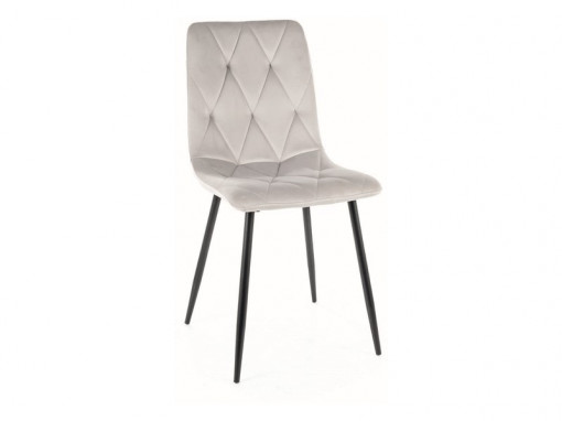 Scaun Tom velvet gri deschis Blu03