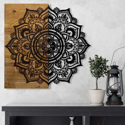 Accesoriu decorativ de perete din lemn Mandala 6