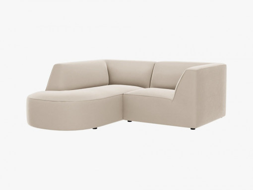 Coltar 3 locuri rotund Ruby catifea L186 cm