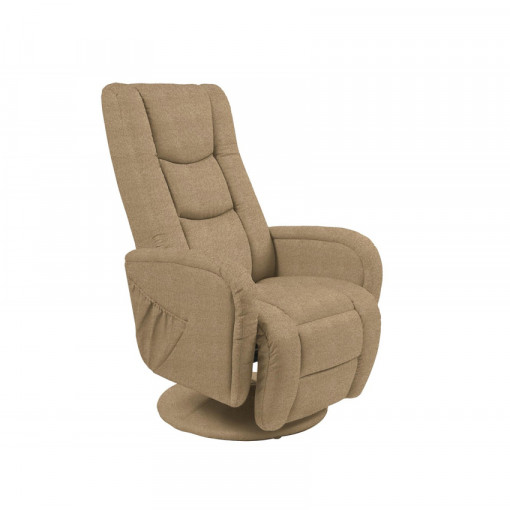 Fotoliu recliner stofa Pulsar 2 bej - H 85-106 cm
