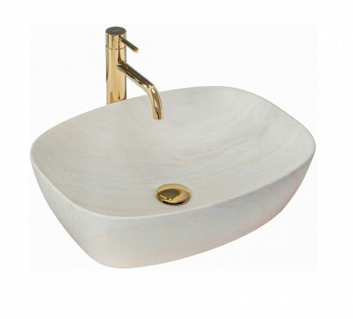 Lavoar Freja Ivory ceramica sanitara - 51 cm