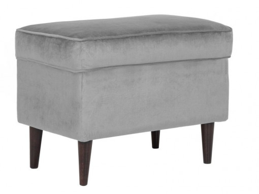 Taburet tapitat Ron velvet gri Blu14