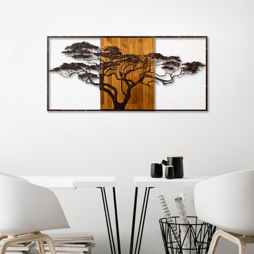 Accesoriu decorativ de perete din lemn Acacia Tree - 328-A
