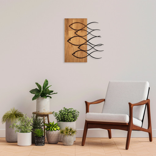 Accesoriu decorativ de perete din lemn MA-283