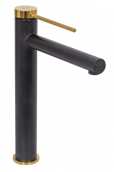 Baterie Grip negru mat gold inalta – H 28,5 cm