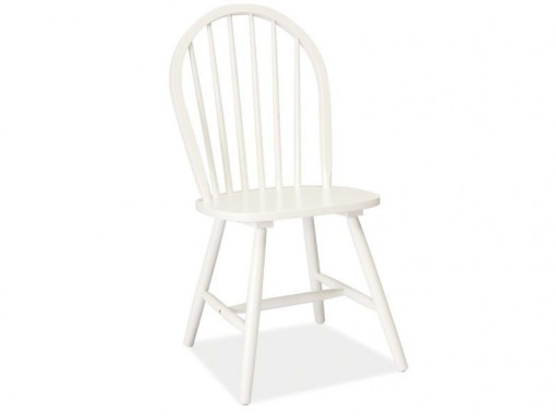 Scaun din lemn alb Fiero – H 95 cm