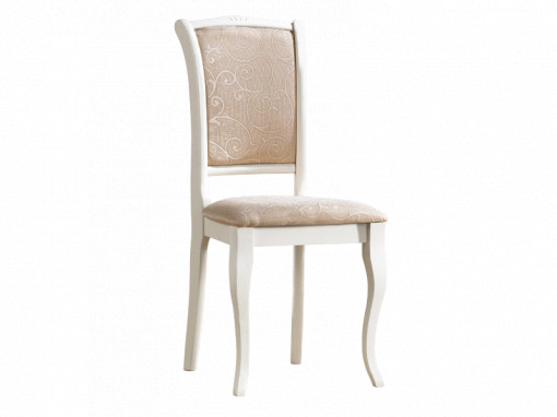 Scaun din lemn masiv crem-ecru OP-SC2 - H 97 cm
