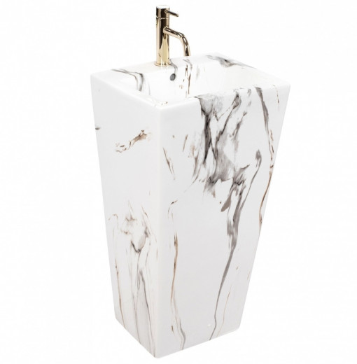 Lavoar Daria freestanding marmura ceramica – H83 cm