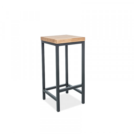Scaun bar lemn Metro H-1 furnir - H 75 cm
