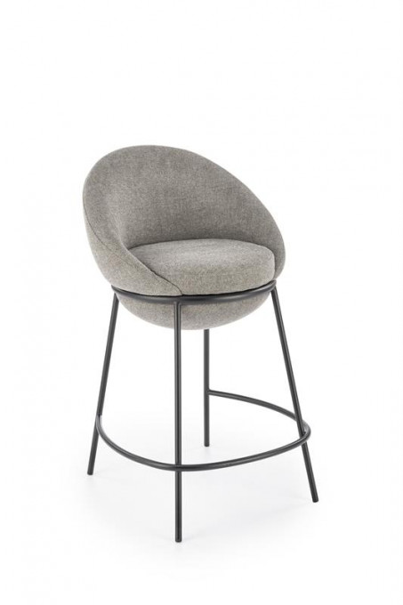 Scaun de bar tapitat H118 gri