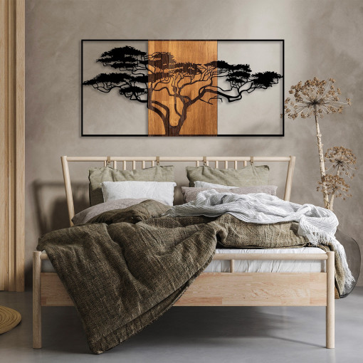 Accesoriu decorativ de perete din lemn Acacia Tree - 328
