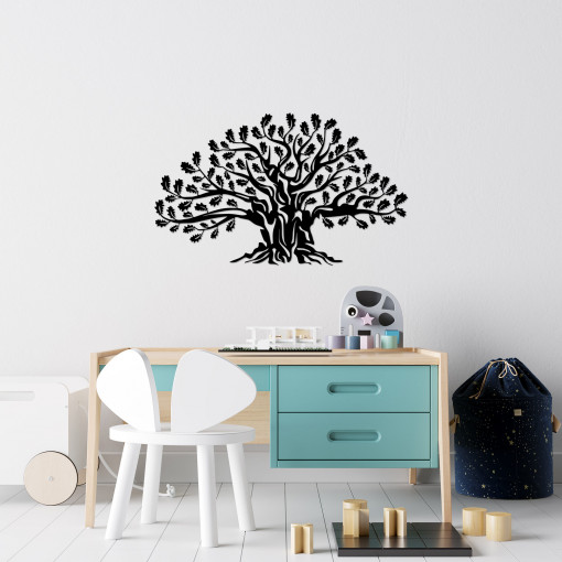 Accesoriu decorativ de perete metalic Monumental Tree 17