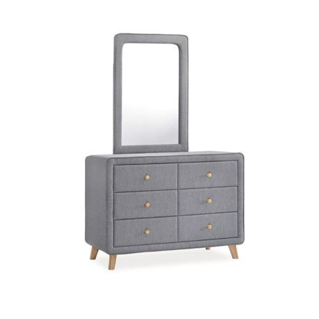 Comoda cu oglinda Malmo - L 120 x l 45 x h 88(188) cm