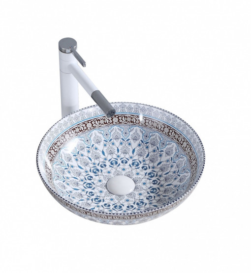 Lavoar Arte motive florale ceramica sanitara - 40 cm