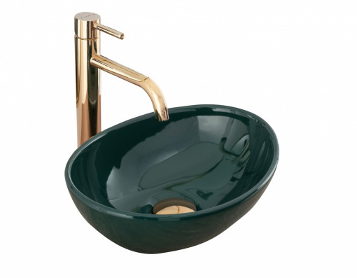 Lavoar Sofia Mini Verde ceramica sanitara – 34 cm