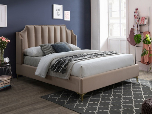 Pat tapitat Monako Velvet Beige – 160 x 200 cm