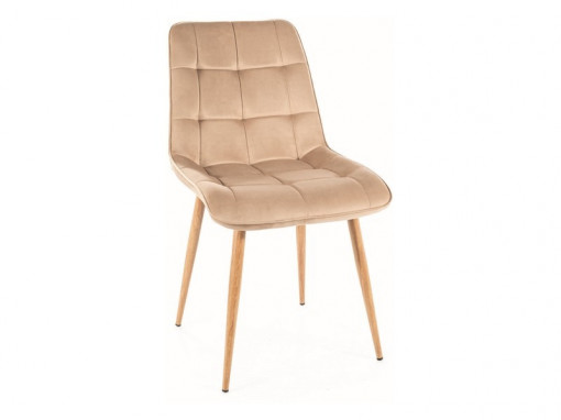 Scaun Chic D velvet bej Blu28