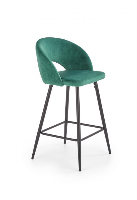 Scaun de bar H96 velvet verde