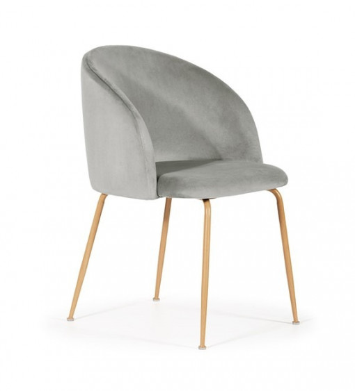 Scaun Susan gri/natur – H81 cm