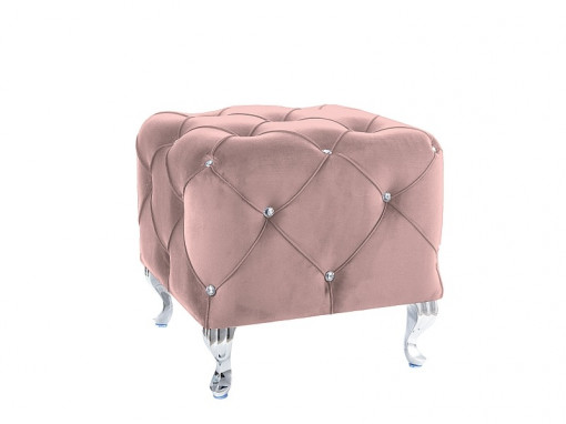 Taburet Hestia K velvet roz Blu52
