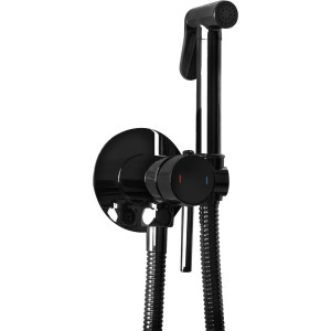 Baterie pentru bideu Lungo Loop negru metalic