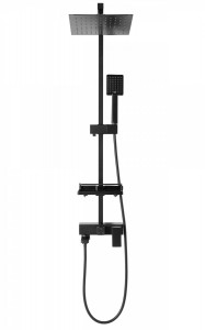 Baterie pentru dus Jack negru mat - H 102 cm - Img 2