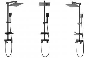 Baterie pentru dus Jack negru mat - H 102 cm - Img 7