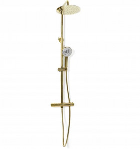 Baterie pentru dus Vincent gold reglabila - H 123,5 cm - Img 6