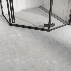 Cabina de dus DIAMOND BLACK MAT 90x90 - Img 6