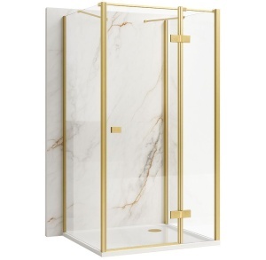 Cabina de dus Rea Atlas 120x90 Brush Gold