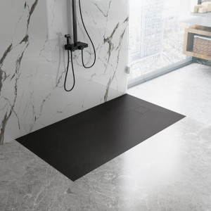 Cadita pentru dus Magnum neagra 100x80 - Img 6