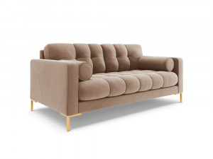 Canapea Bali 2 locuri velvet/picioare gold – L152 x l92 x h75 - Img 6