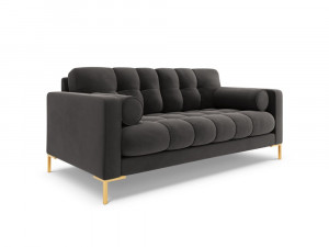 Canapea Bali 2 locuri velvet/picioare gold – L152 x l92 x h75 - Img 16