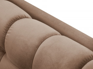 Canapea Bali 2 locuri velvet/picioare negre – L152 x l92 x h75 - Img 6