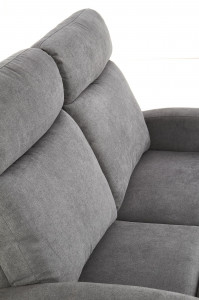 Canapea recliner Oslo 2 stofa gri inchis H100 cm - Img 8