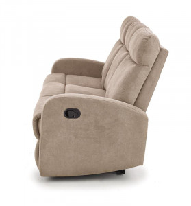 Canapea recliner Oslo 3S stofa bej H100 cm - Img 5
